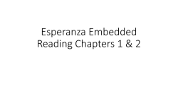 Esperanza Embedded Reading