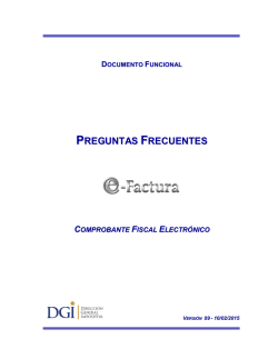 PREGUNTAS FRECUENTES - Factura Electrónica