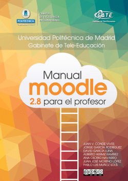 Manual de Moodle 2.8. para el profesor