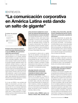"La comunicación corporativa en América Latina está