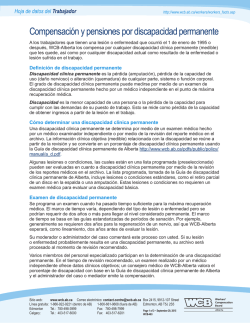 Compensación y pensiones por discapacidad permanente