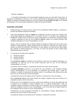 Concurso Intercentros - Sociedad Puig Adam de Profesores de