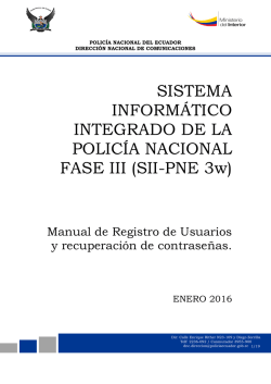 SISTEMA INFORM&Aacute;TICO INTEGRADO DE LA POLIC&Iacute;A NACIONAL