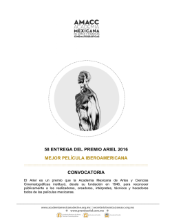 58 ENTREGA DEL PREMIO ARIEL 2016 MEJOR PELÍCULA