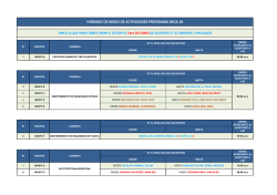 horario de inicio de actividades programa beca 18