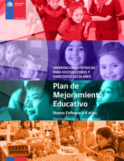 Plan de Mejoramiento Educativo