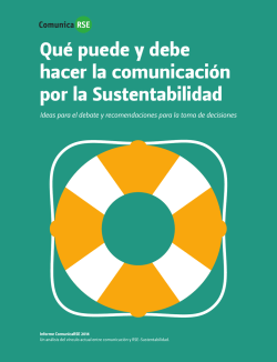 Qué puede y debe hacer la comunicación por la