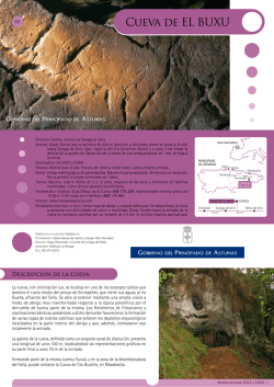 Guía cueva Buxu en pdf. - Centro de Arte Rupestre Tito Bustillo