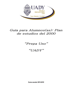 Guia del estudiante de nuevo ingreso - Prepa Uno