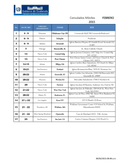 Consulados Móviles FEBRERO 2015