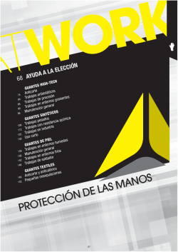 PROTECCI&Oacute;N DE LAS MANOS
