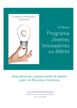 Programa Jóvenes Innovadores en RRHH