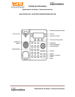 Guía para usuarios que tienen el teléfono Grandstream GXP1450