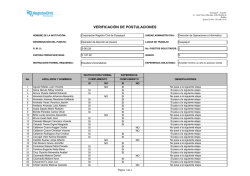 1.4 Verificaci&oacute;n de postulaciones