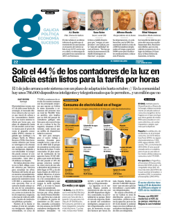 Solo el 44 % de los contadores de la luz en Galicia están