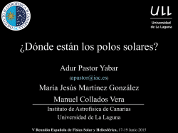 ¿Dónde están los polos solares?