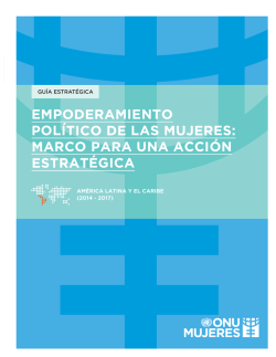 empoderamiento político de las mujeres: marco para una acción