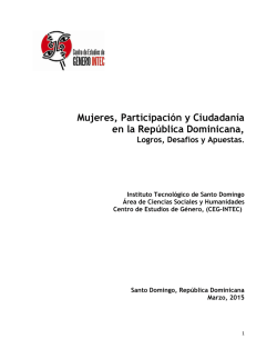 Mujeres, Participación y Ciudadanía en la República