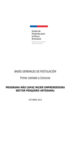 programa más capaz mujer emprendedora sector pesquero artesanal