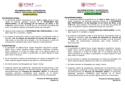 Recomendaciones y Croquis