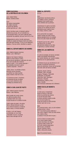 letras de himnos - instituto champagnat
