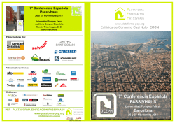 Edificios de Consumo Casi Nulo- ECCN 7ª Conferencia Española