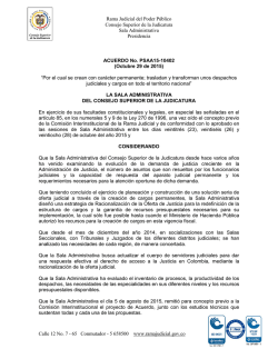 Acuerdo No. PSAA15-10402
