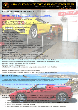 SERVICIO MAYOR – Recomendamos hacerlo
