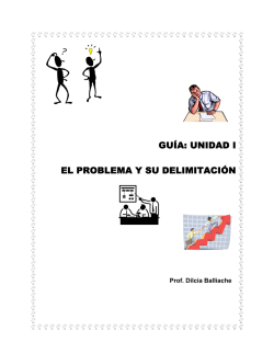 El problema y su delimitación - Universidad Nacional de San Juan