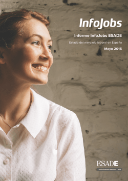 Informe InfoJobs ESADE - Universitat Rovira i Virgili