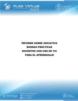 informe sobre iniciativa buenas prácticas docentes con uso de tic