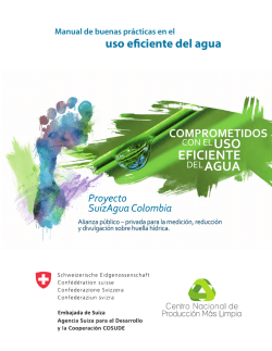 Manual de buenas prácticas en el uso eficiente del agua (2015