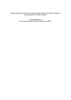 Sistema Regional de Información sobre Buenas - FLACSO