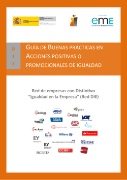 Guía de Buenas prácticas en Acciones positivas o promocionales