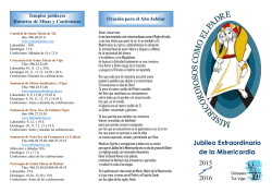 Jubileo Extraordinario de la Misericordia 2015 2016