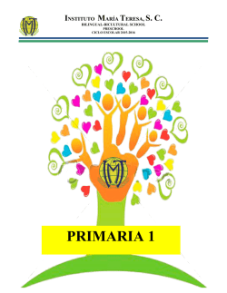 PRIMARIA 1 . - Instituto MarÃa Teresa