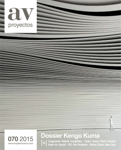 AV Proyectos 70_Dossier Kengo Kuma