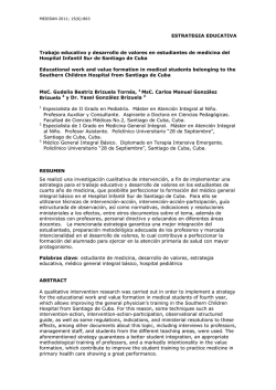 ESTRATEGIA EDUCATIVA Trabajo educativo y desarrollo de