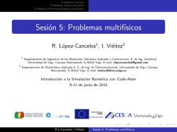 Sesión 5: Problemas multifísicos