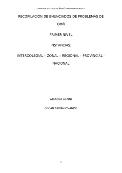 Problemas de om&ntilde; &ndash; nivel 1