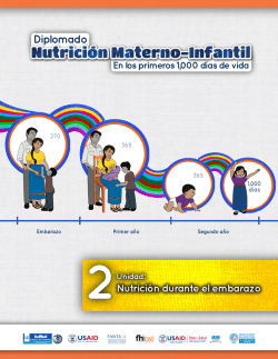 Unidad 2 "Nutrición durante el embarazo"