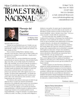 Hijas Católicas de las Américas - Catholic Daughters of the Americas