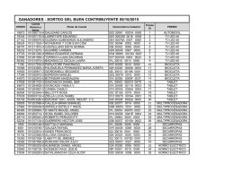 GANADORES - SORTEO DEL BUEN CONTRIBUYENTE 05/10/2015