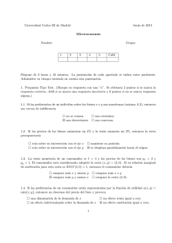 Universidad Carlos III de Madrid Junio de 2015 Microeconomia