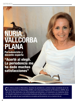 NURIA VALLCORBA PLANA - El Dentista del Siglo XXI