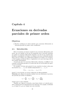 Ecuaciones en derivadas parciales de primer orden