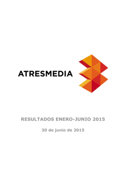 RESULTADOS ENERO-JUNIO 2015