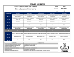 PRIMER SEMESTRE