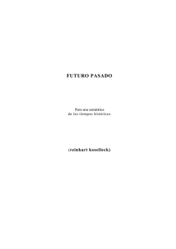 Koselleck-Reinhart-Futuro-Pasado