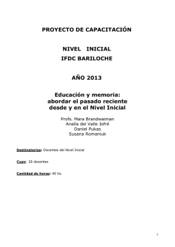 39.-EDUCACION Y MEMORIA. ABORDAR EL PASADO RECIENTE